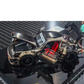 Lot57Supplies Diecast Shop FG Customized RWB930 diecast car in chrome gunmetal with open doors and hood, includes figure.