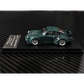 Lot57Supplies Diecast Shop 1:64 scale MC RWB930 diecast car in matte green with Hannya mask livery and GT wing
