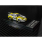 Lot57Supplies Diecast Shop 1:64 scale MC RWB993 diecast model car in white and yellow Rohma livery with high wing