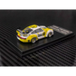 Lot57Supplies Diecast Shop 1:64 scale MC RWB993 diecast model car in white and yellow Rohma livery with high wing