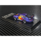 Lot57Supplies Diecast Shop 1:64 scale MC RWB993 diecast model car in matte purple with Red Bull livery and high wing.