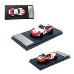 Lot57Supplies Diecast Shop 1:64 scale MC RWB993 Porsche model car in red and white Motul racing livery with ducktail