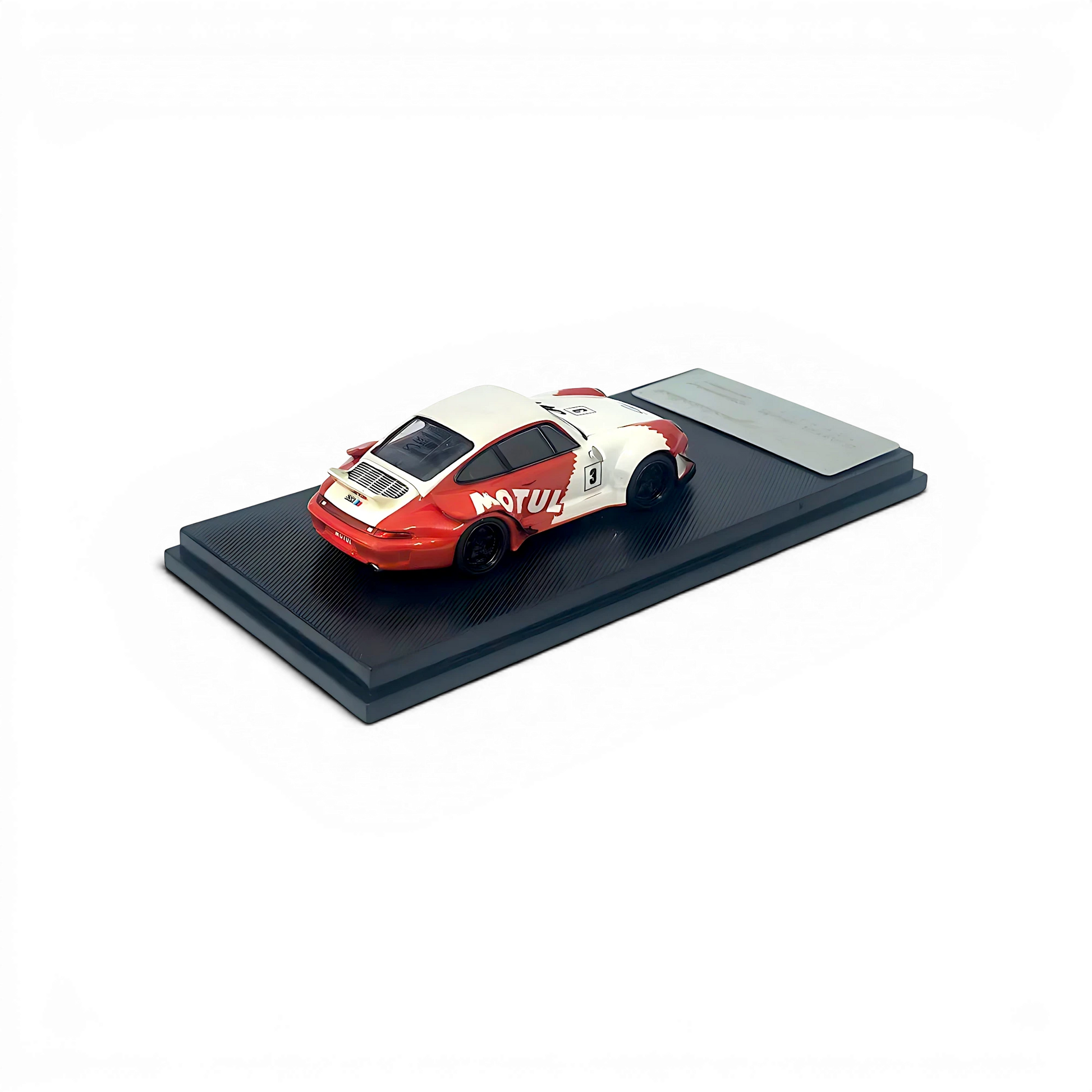 Lot57Supplies Diecast Shop 1:64 scale MC RWB993 Porsche diecast model in red and white Motul racing livery