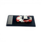 Lot57Supplies Diecast Shop MC RWB993 diecast car in red and white Motul livery with ducktail wing on display base