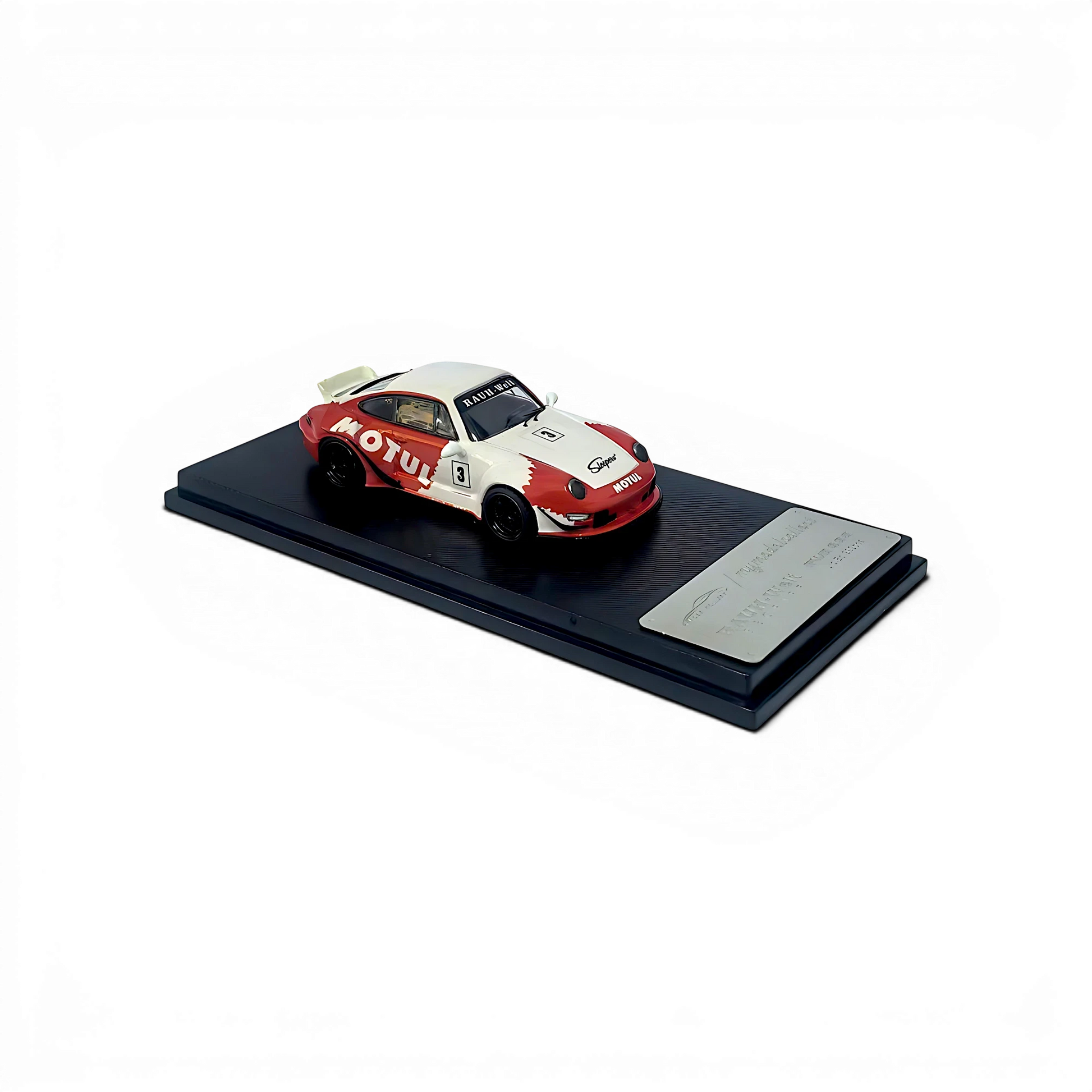 Lot57Supplies Diecast Shop 1:64 scale MC RWB993 Porsche diecast car in red and white Motul racing livery