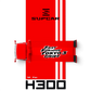 Lot57Supplies Diecast Shop SC H300 1:64 scale red flatbed transport trailer with Fast & Furious Tokyo Drift livery