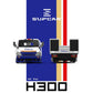 Lot57Supplies Diecast Shop SC H300 flatbed transport trailer in 1:64 scale with iconic blue, white, and red Rothmans livery.