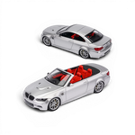 Lot57Supplies Diecast Shop FINE MODEL 1:64 scale silver BMW M3 E93 convertible diecast car with red interior