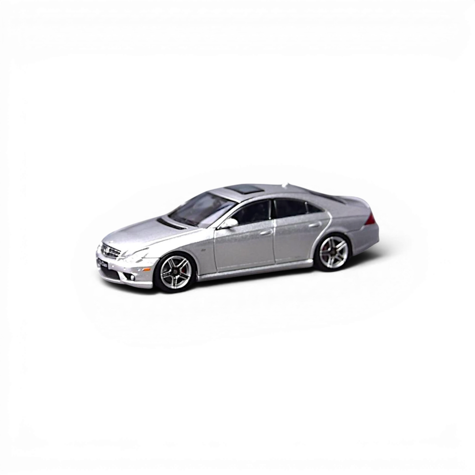 Lot57Supplies Diecast Shop Focal Horizon 1:64 scale silver Mercedes-Benz CLS 63 AMG Mk1 C219 diecast model car