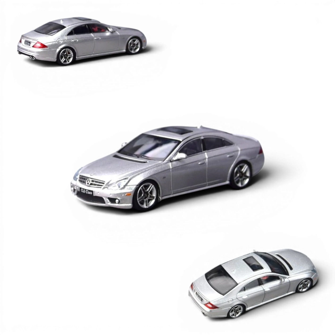 Lot57Supplies Diecast Shop Focal Horizon 1:64 scale silver Mercedes-Benz CLS 63 AMG C219 diecast model car
