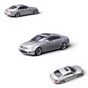 Lot57Supplies Diecast Shop Focal Horizon 1:64 scale silver Mercedes-Benz CLS 63 AMG C219 diecast model car