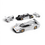 Lot57Supplies Diecast Shop Trends Hobby 1:64 scale silver Porsche 911 GT1 1998 diecast model with removable body parts