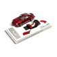 Lot57Supplies Diecast Shop Cherry Red 1:64 scale resin Singer DLS model car with removable interior and display base.