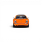Lot57Supplies Diecast Shop Zincit Model 1:64 scale metallic racing orange Singer Targa diecast car front view
