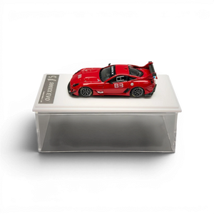 Lot57Supplies Diecast Shop red 1:64 scale SK Model Ferrari 599XX EVO with racing number 83 and large rear spoiler.