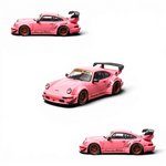Lot57Supplies Diecast Shop Star Models RWB 964 GT Wing in SoCro Pink 1:64 scale diecast car with bronze wheels.