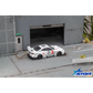 Lot57Supplies Diecast Shop Star Models 1:64 scale white S15 Silvia widebody diecast car with 23 livery in a diorama