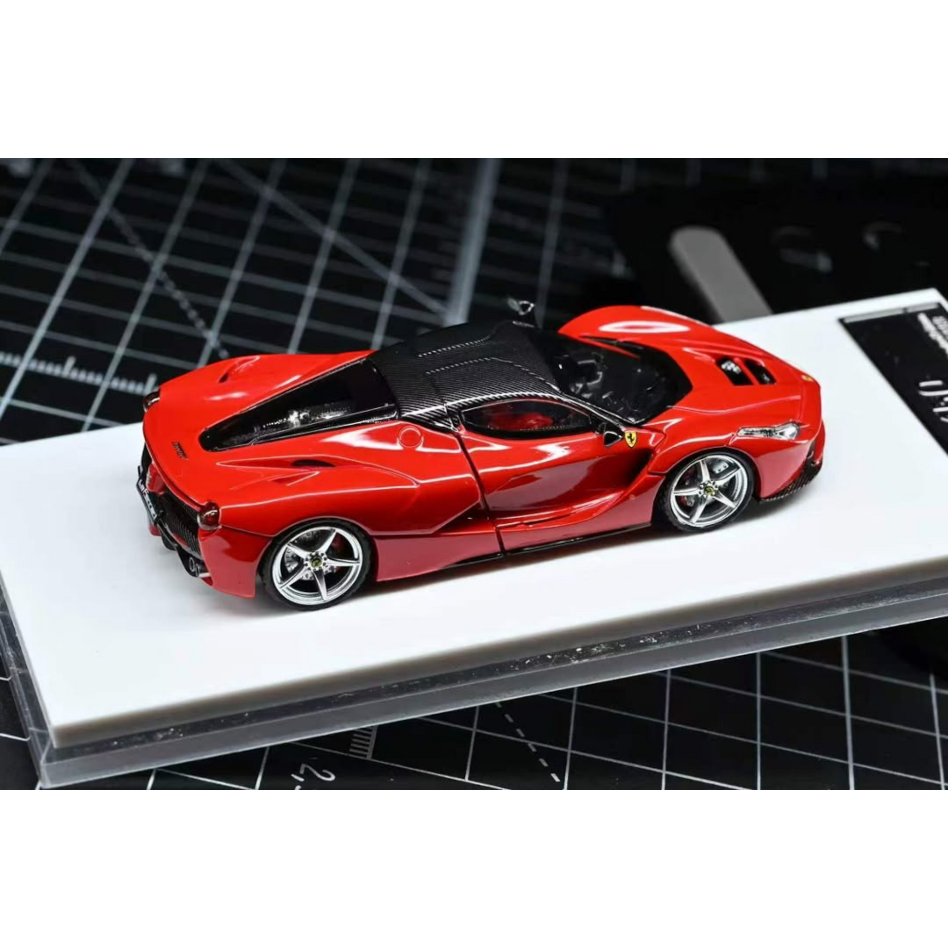 Lot57Supplies Diecast Shop Street Buster Supercar F150 1:64 scale diecast model in Rosso Corsa red with carbon roof