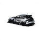 Lot57Supplies Diecast Shop silver 1:64 TimeMicro x PSC Design Subaru Impreza Raider diecast model car with racing decals and spoiler.