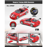 Lot57Supplies Diecast Shop Fast Speed FS 1:64 scale red and white Toyota Supra A80 Bomex diecast model with roof