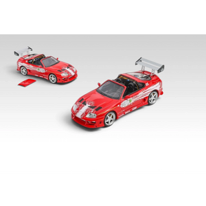 Lot57Supplies Diecast Shop 1:64 scale Fast Speed FS Supra Targa Roadster in red and white with removable roof