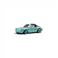 Zincit Model classic Singer Targa diecast car in Tiff Blue from Lot57Supplies Diecast Shop, 1:64 scale model.