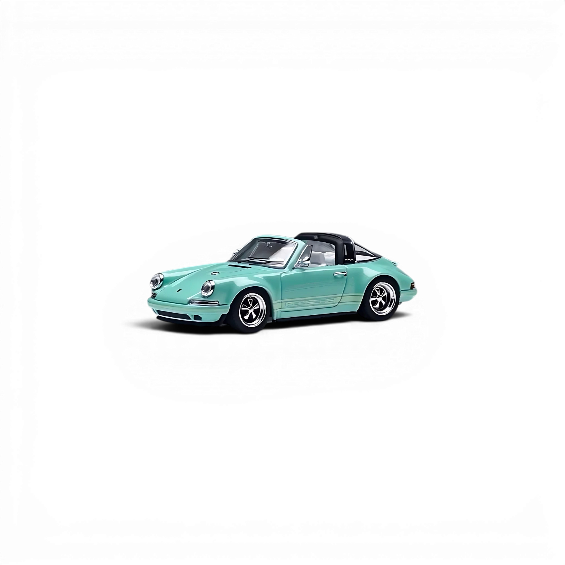 Zincit Model classic Singer Targa diecast car in Tiff Blue from Lot57Supplies Diecast Shop, 1:64 scale model.