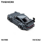 Lot57Supplies Diecast Shop TimeMicro 964 RWB diecast model car in grey, 1:64 scale with widebody kit and rear spoiler.