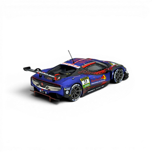 Lot57Supplies Diecast Shop TOP LUX 296GT3 Red Bull 31# diecast model car in 1:64 scale, rear three-quarter view.