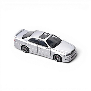 Lot57Supplies Diecast Shop Model One 1:64 scale metallic silver Toyota Chaser JZX100 diecast model car