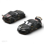 Lot57Supplies Diecast Shop 1:64 scale Inno64 Darwin Pro Toyota Supra A90 diecast model in gloss black with gold accents