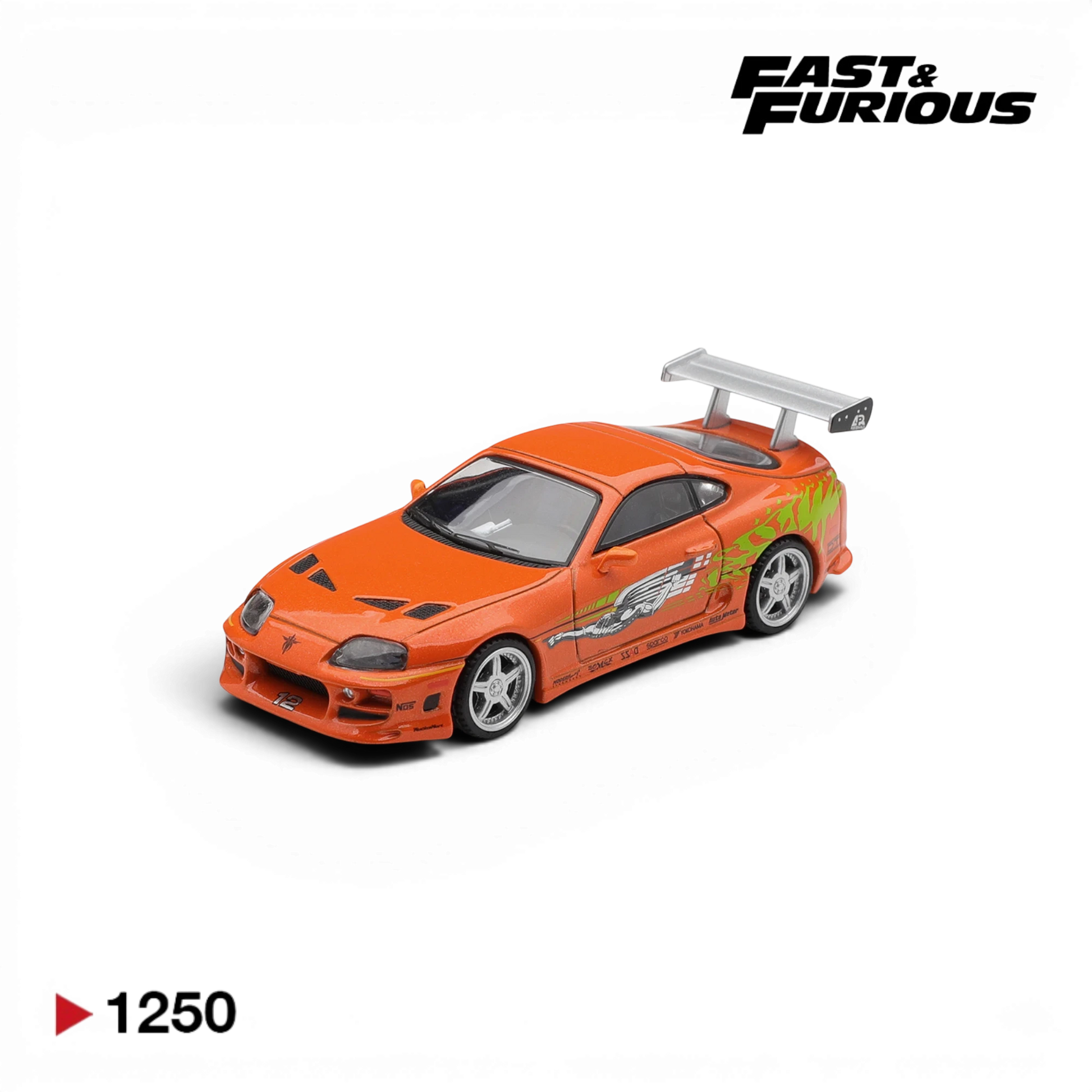 Lot57Supplies Diecast Shop 1:64 scale MiniGT Toyota Supra BOMEX Brian O'Conner Fast & Furious diecast model car