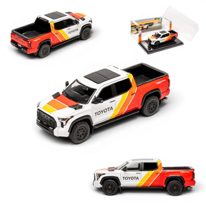 Lot57Supplies Diecast Shop 1:64 scale GCD Toyota Tundra TRD Pro diecast truck with three-color TRD livery