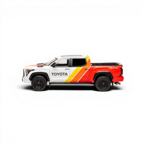 Lot57Supplies Diecast Shop 1:64 scale GCD Toyota Tundra TRD Pro diecast truck with three-color livery side view