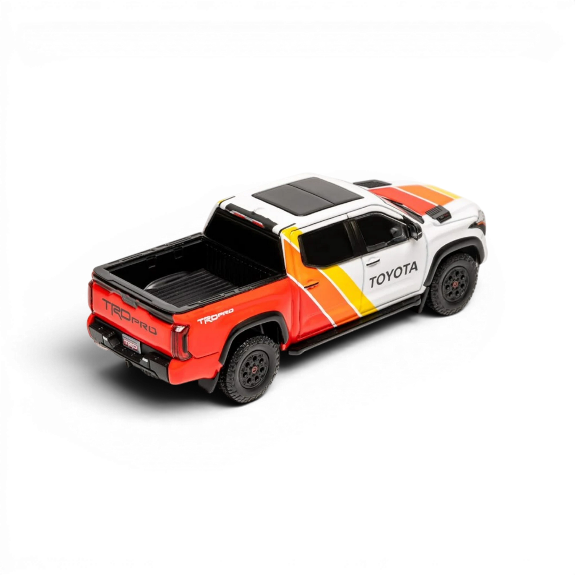 Lot57Supplies Diecast Shop 1:64 scale GCD Toyota Tundra TRD Pro diecast truck with iconic three-color livery