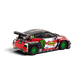 Lot57Supplies Diecast Shop 1:64 scale Toyota Yaris GR diecast drift car with Monster Energy livery and green wheels