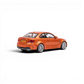 Lot57Supplies Diecast Shop MORTAL 1:64 scale diecast BMW 1M Coupe in Valencia Orange, rear three-quarter view.