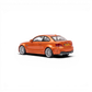 Lot57Supplies Diecast Shop MORTAL 1:64 scale Valencia Orange BMW 1M Coupe diecast model car, rear three-quarter view.