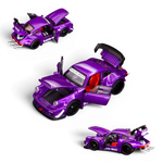Lot57Supplies Diecast Shop FG*TPC Customized violet purple RWB930 diecast model car with opening doors and hood