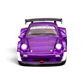 Lot57Supplies Diecast Shop FG*TPC Customized violet purple RWB930 diecast model car, front view with RAUH-Welt windshield