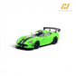Lot57Supplies Diecast Shop 1:64 scale Viper Green Dodge Viper ACR diecast model car with black racing stripes and a rear spoiler.