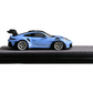Lot57Supplies Diecast Shop 1:64 scale Etna Blue VMB 992 GT3 RS resin model car with black accents and spoiler.