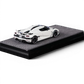 Lot57Supplies Diecast Shop 1:64 white diecast model car with blue racing stripes, Agera R model.