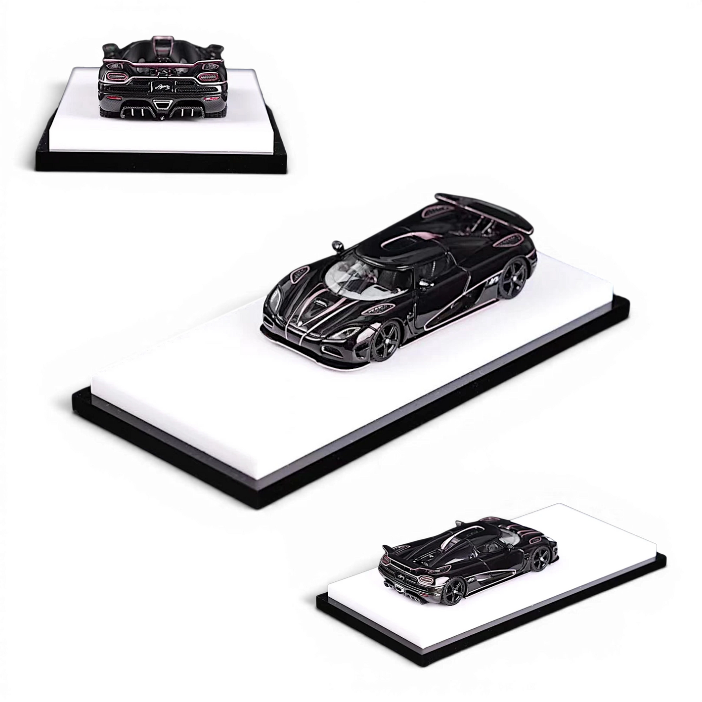 Lot57Supplies Diecast Shop VMB Agera S RHD 1:64 scale dark brown resin model car with rose gold line details.