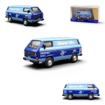 Lot57Supplies Diecast Shop Tarmac Works 1:64 scale Volkswagen T3 Panel Van in blue with Good On branding