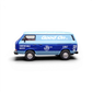 Lot57Supplies Diecast Shop Tarmac Works 1:64 scale Volkswagen T3 Panel Van in two-tone blue with Good On branding