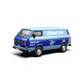 Lot57Supplies Diecast Shop Tarmac Works Volkswagen T3 Panel Van diecast model in blue with Good On branding