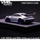Lot57Supplies Diecast Shop 1:64 scale VMB 992 GT3 RS resin model car in white and blue on a display base