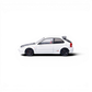 Lot57Supplies Diecast Shop 1:64 scale Model One Honda Civic Type-R EK9 in white with a black carbon fiber hood