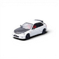 Lot57Supplies Diecast Shop 1:64 scale white Honda Civic Type-R EK9 diecast model with black carbon fiber hood